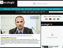 Tablet Screenshot of ecologic.rec.ro